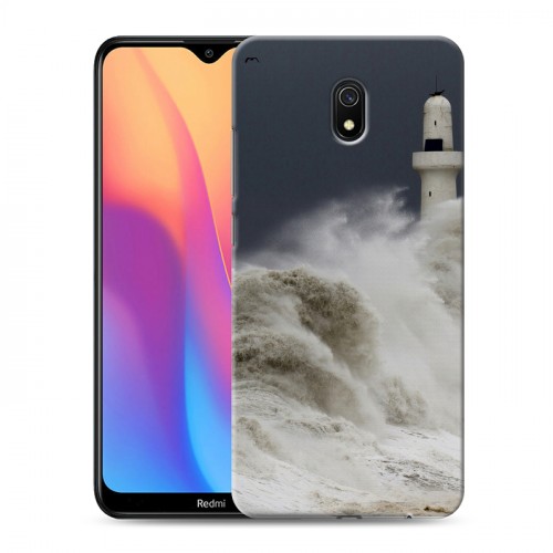 Дизайнерский силиконовый с усиленными углами чехол для Xiaomi RedMi 8A волны