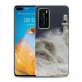 Дизайнерский пластиковый чехол для Huawei P40 волны