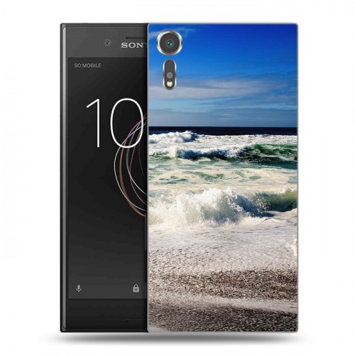 Дизайнерский пластиковый чехол для Sony Xperia XZs волны