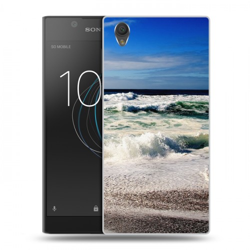 Дизайнерский пластиковый чехол для Sony Xperia L1 волны