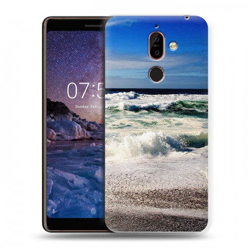 Дизайнерский пластиковый чехол для Nokia 7 Plus волны