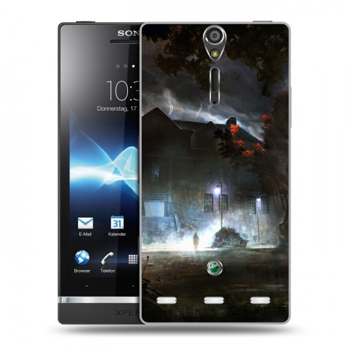 Дизайнерский пластиковый чехол для Sony Xperia S молния