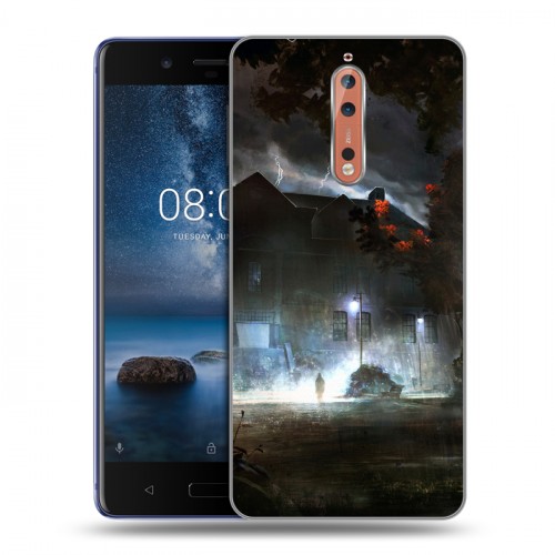 Дизайнерский пластиковый чехол для Nokia 8 молния