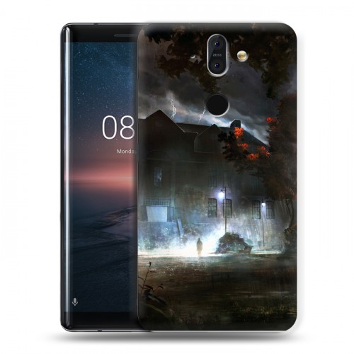 Дизайнерский пластиковый чехол для Nokia 8 Sirocco молния