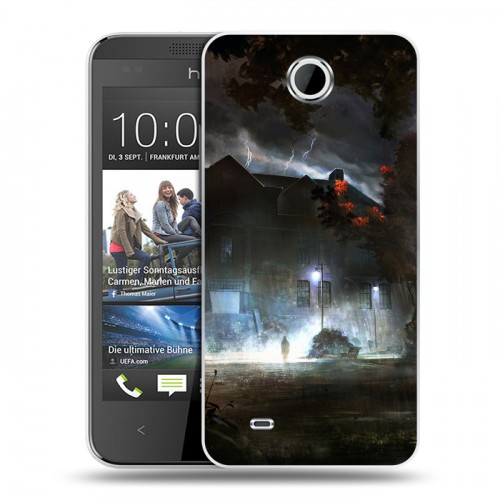 Дизайнерский пластиковый чехол для HTC Desire 300 молния