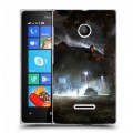 Дизайнерский пластиковый чехол для Microsoft Lumia 435 молния