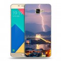 Дизайнерский силиконовый чехол для Samsung Galaxy A9 молния