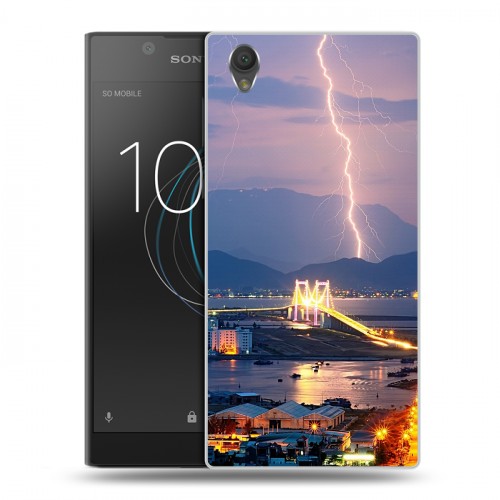 Дизайнерский пластиковый чехол для Sony Xperia L1 молния