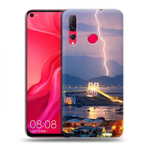 Дизайнерский пластиковый чехол для Huawei Nova 4 молния