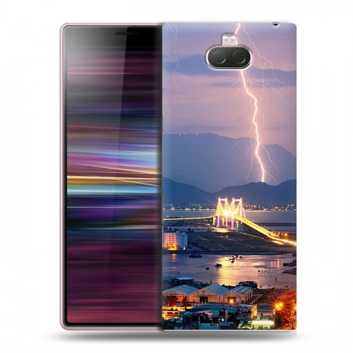 Дизайнерский силиконовый чехол для Sony Xperia 10 молния