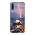 Дизайнерский силиконовый чехол для Samsung Galaxy A50 молния