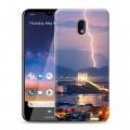 Дизайнерский силиконовый чехол для Nokia 2.2 молния