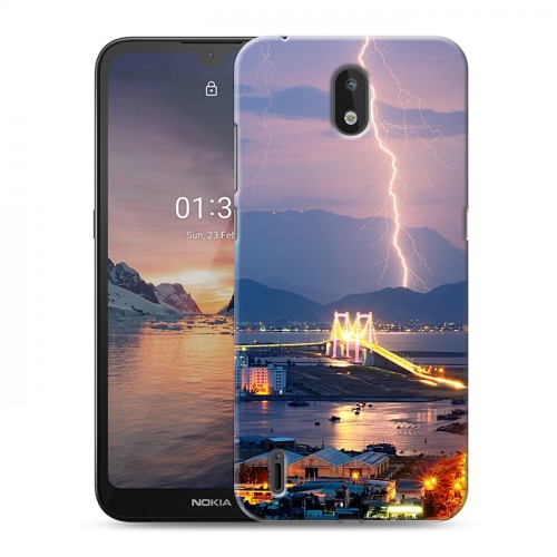 Дизайнерский силиконовый чехол для Nokia 1.3 молния