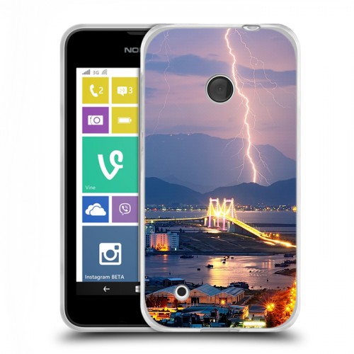 Дизайнерский пластиковый чехол для Nokia Lumia 530 молния