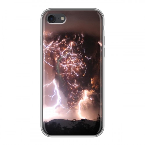 Дизайнерский силиконовый с усиленными углами чехол для Iphone 7 молния