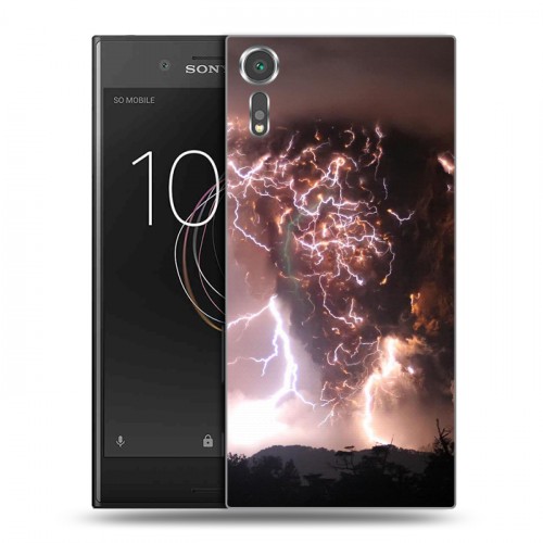 Дизайнерский пластиковый чехол для Sony Xperia XZs молния