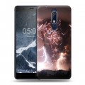 Дизайнерский пластиковый чехол для Nokia 5.1 молния