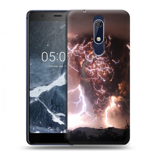 Дизайнерский пластиковый чехол для Nokia 5.1 молния