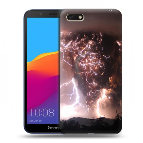 Дизайнерский пластиковый чехол для Huawei Honor 7A молния