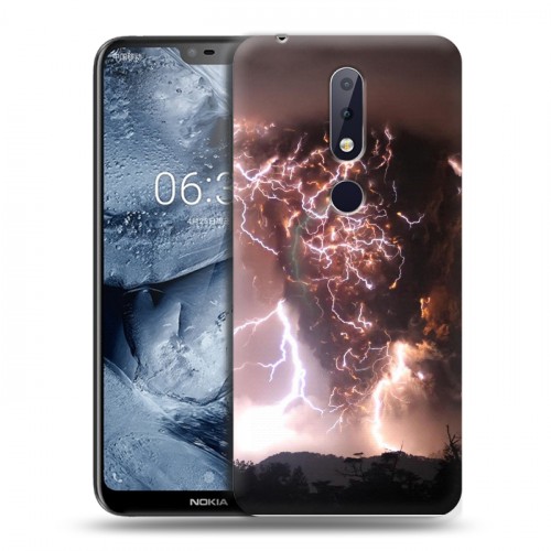 Дизайнерский пластиковый чехол для Nokia 6.1 Plus молния