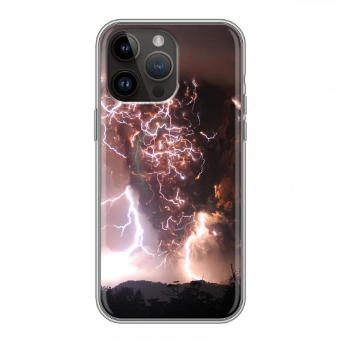 Дизайнерский силиконовый чехол для Iphone 14 Pro Max молния
