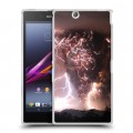 Дизайнерский пластиковый чехол для Sony Xperia Z Ultra  молния