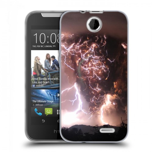 Дизайнерский силиконовый чехол для HTC Desire 310 молния