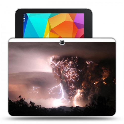 Дизайнерский силиконовый чехол для Samsung Galaxy Tab 4 10.1 молния