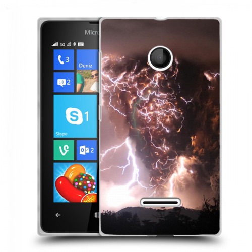 Дизайнерский пластиковый чехол для Microsoft Lumia 435 молния