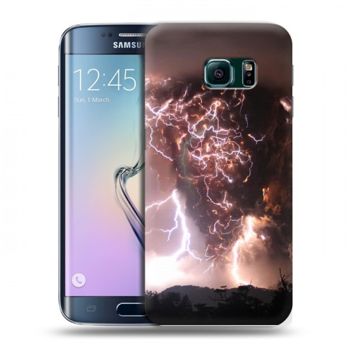 Дизайнерский силиконовый чехол для Samsung Galaxy S6 Edge молния