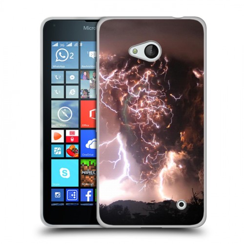 Дизайнерский пластиковый чехол для Microsoft Lumia 640 молния