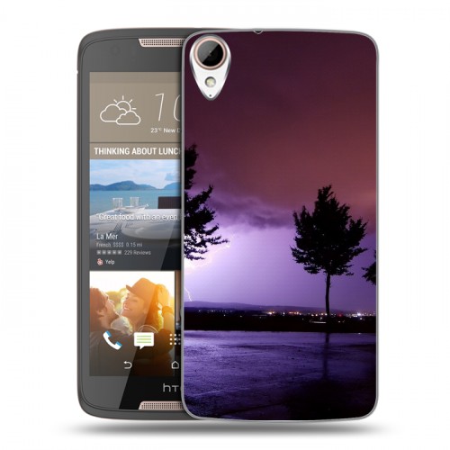Дизайнерский пластиковый чехол для HTC Desire 828 молния