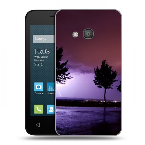 Дизайнерский силиконовый чехол для Alcatel One Touch Pixi 4 (4) молния