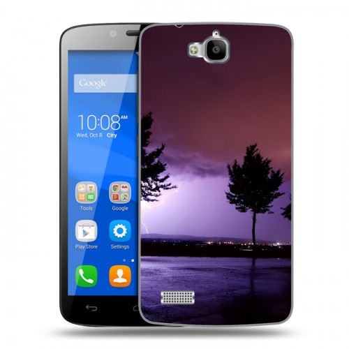 Дизайнерский пластиковый чехол для Huawei Honor 3C Lite молния