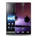 Дизайнерский пластиковый чехол для Sony Xperia S молния