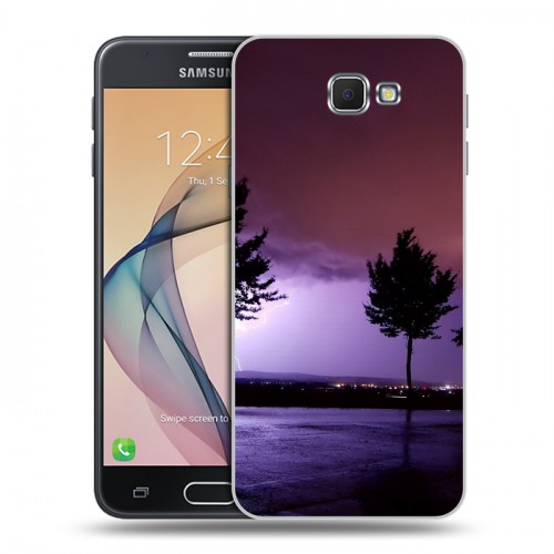 Дизайнерский пластиковый чехол для Samsung Galaxy J5 Prime молния