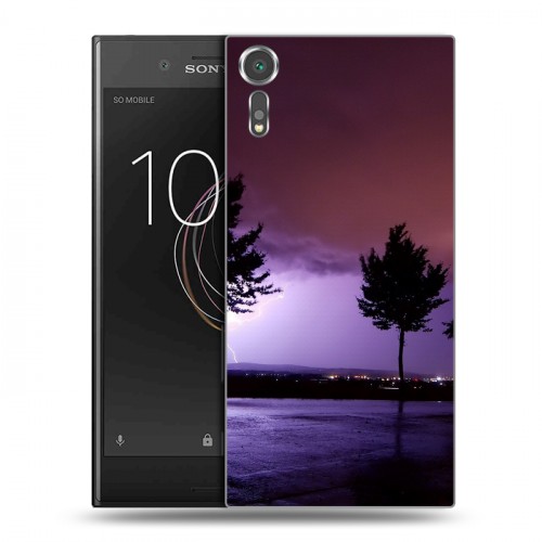 Дизайнерский пластиковый чехол для Sony Xperia XZs молния