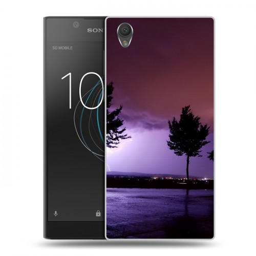 Дизайнерский пластиковый чехол для Sony Xperia L1 молния