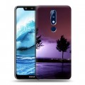 Дизайнерский пластиковый чехол для Nokia 5.1 Plus молния