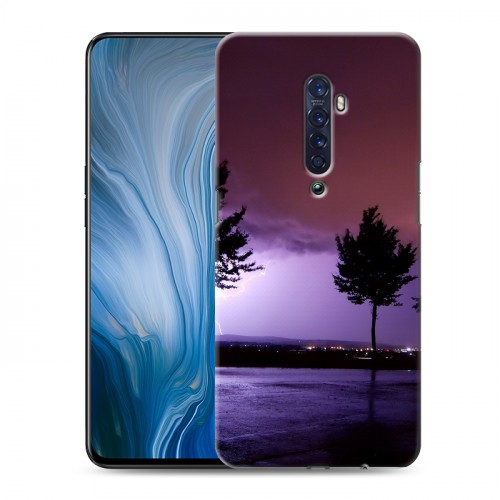 Дизайнерский пластиковый чехол для OPPO Reno2 Z молния