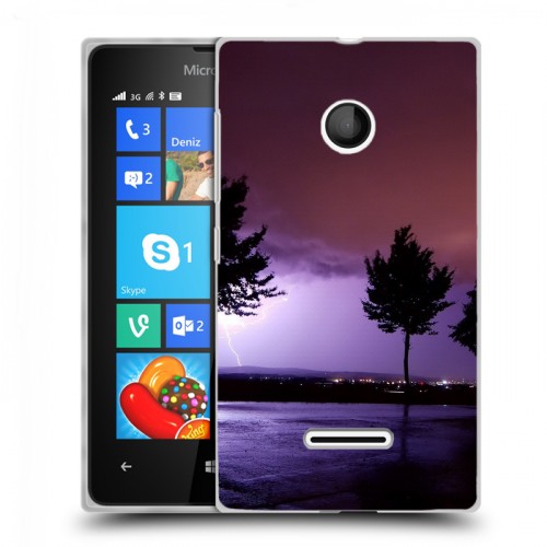 Дизайнерский пластиковый чехол для Microsoft Lumia 435 молния