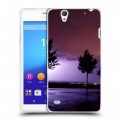 Дизайнерский пластиковый чехол для Sony Xperia C4 молния