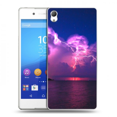 Дизайнерский пластиковый чехол для Sony Xperia Z3+ молния