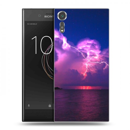 Дизайнерский пластиковый чехол для Sony Xperia XZs молния