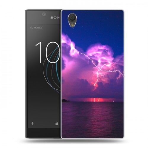 Дизайнерский пластиковый чехол для Sony Xperia L1 молния