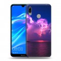 Дизайнерский пластиковый чехол для Huawei Y6 (2019) молния