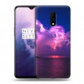 Дизайнерский пластиковый чехол для OnePlus 7 молния