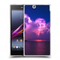 Дизайнерский пластиковый чехол для Sony Xperia Z Ultra  молния