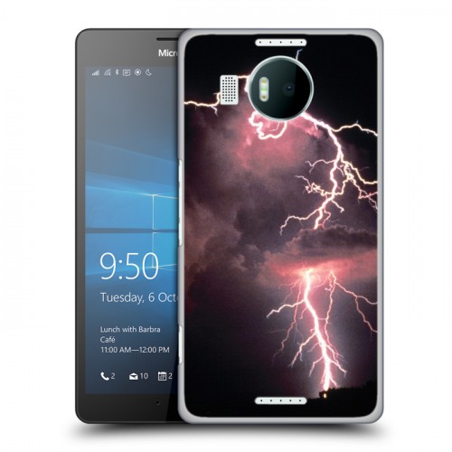 Дизайнерский пластиковый чехол для Microsoft Lumia 950 XL молния