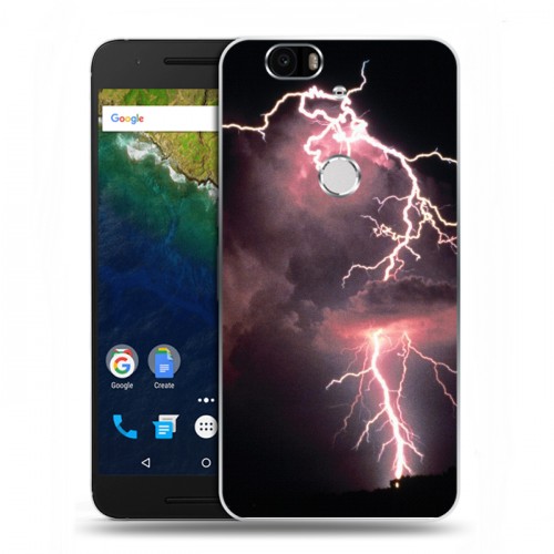 Дизайнерский силиконовый чехол для Google Huawei Nexus 6P молния